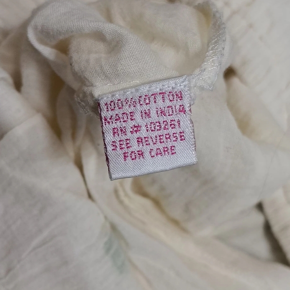 Pura Vida White Dress with Floral Embroidery - Picture 8 of 9